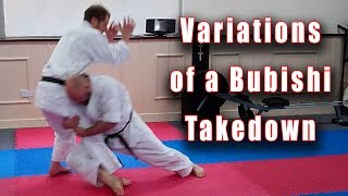 Practical Kata Bunkai Karate Takedown Variations selfdefence and fighting [upl. by Arlin]