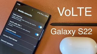 How to Set up VoLTE Samsung Galaxy S22 [upl. by Gunther]