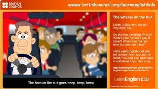 Wheels on the bus  Nursery Rhymes  Learn English Kids  British Council [upl. by Aiksas697]