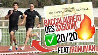 Je passe le BAC de Sport  3x500m  Entrainement pour lépreuve  Objectif 2020 24kmh  IronUman [upl. by Delp]