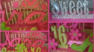 Sweet 16 Candelabras Centerpiece  Bat Mitzvah Candelabra  Bar Mitzvah Candelabra [upl. by Hgielyk]