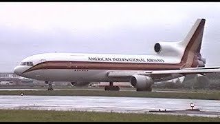 Rare and last TRISTAR L1011 N104CK departure  Ostend Airport [upl. by Jemmie]