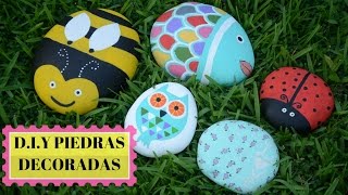 DIY PIEDRAS DECORADAS [upl. by Marmawke]