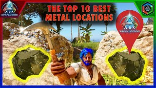 The Top 10 Best Metal Locations in Ark Survival Ascended The Island Map [upl. by Lucinda]