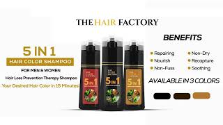 The Hair Factory 5in1 Hair Color Shampoo [upl. by Anelah]