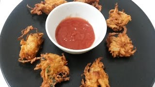 Crispy Onion PakodaPakora recipe  Maharashtrian Kanda Bhaji recipeBest Indian snack Pyaj Pakora [upl. by Gar348]