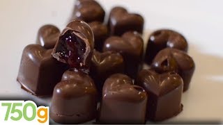 Recette de Chocolats fourrés maison  750g [upl. by Goldenberg]