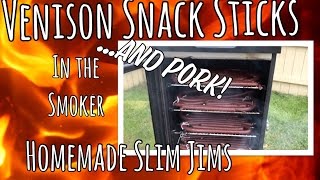 How to Make Venison and Pork Snack Sticks  Slim Jims [upl. by Nellak]