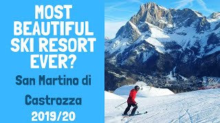 Skiing San Martino di Castrozza Italy 20192020 [upl. by Kliment840]