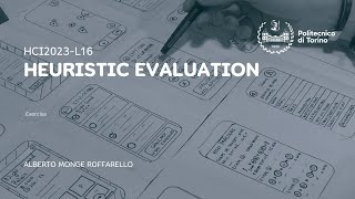 HCI2023L16 Exercises on heuristic evaluation [upl. by Nosmirc]