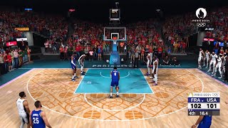 NBA 2K24 Olympics Mode  USA vs France Gold Medal Game  Ultra Realistic Gameplay [upl. by Nnyletak]