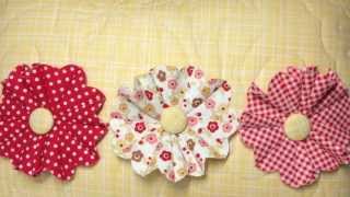 How to Make Fun Frilly Fabric Flowers [upl. by Notsua]