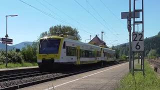 SWEG 519  526 fahren ab am bahnhof Steinach Baden [upl. by Kcirdla]