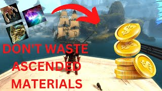 Use Ascended Materials to Make Gold While Playing Normally  Guild Wars 2 Gold Tips [upl. by Annette257]