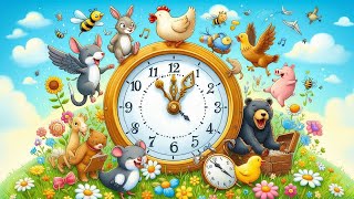 Hickory Dickory Dock  Fun Nursery Rhyme for Kids  Animal Adventure with Clock [upl. by Josey131]