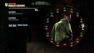 Batman Arkham knight  Final Riddler Mission to hit 💯and activate knightfall protocol [upl. by Tomchay]