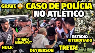 A ATITUDE AGRESSlVA DE TORCEDORES DO ATLÉTICO PRA ClMA DE JOGADORES QUE INTERDITOU ESTÁDIO E HULK E [upl. by Ferna]