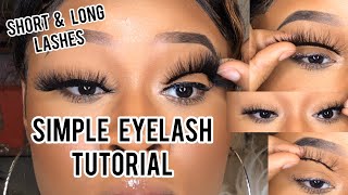 Beginner Eyelash Tutorial For ALL LENGTHS   HACKS [upl. by Nwahsad916]