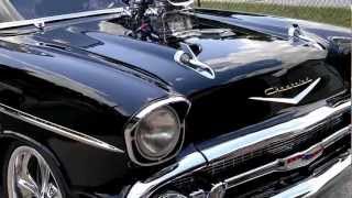 1000 HORSEPOWER 57 CHEVY BURNOUT [upl. by Yelsehc]