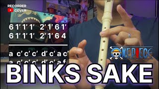 Yohohoho Brook One Piece  Binks Sake Recorder Cover Letter Notes [upl. by Amice]