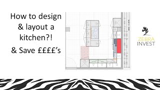 How to layout amp design a kitchen  Using DIY Kitchens Online Planner Part 2 [upl. by Liahus]