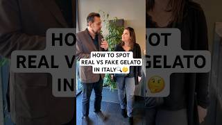 How to spot real vs fake gelato in Italy italy travel traveltips gelato [upl. by Nuawad]