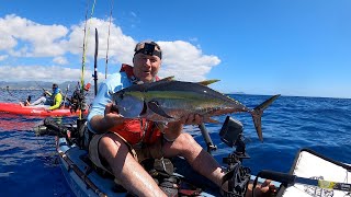 Yellowfin Tuna For Days  Kayak Fishing Hawaii [upl. by Anomas581]