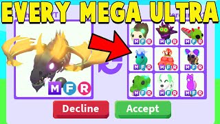 I traded for EVERY MEGA ULTRA RARE PET in Adopt Me 24 HOURS ONLY [upl. by Nauaj]