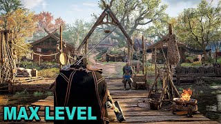 Assassins Creed Valhalla  Exploring MAX LEVEL Settlement amp Merchant New Items Showcase [upl. by Imyaj]