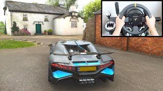 Bugatti Divo  Forza Horizon 4 Steering Wheel  Paddle Shifter Gameplay [upl. by Dorin]