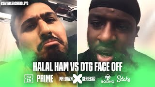 “He’s a NOBODY”  HALAL HAM vs DTG  FACE OFF  Misfits Boxing [upl. by Hterag]