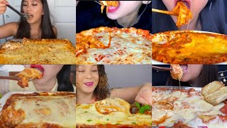 Cheesy Lasagna ASMR Compilation MawenMendoza Hesasmr AsmrWithVic Lychee PandaEats Phanasmr [upl. by Andy]