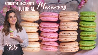 Howto Macarons einfache Schritt für Schritt Anleitung I Kikis Backschule [upl. by Nadeen]