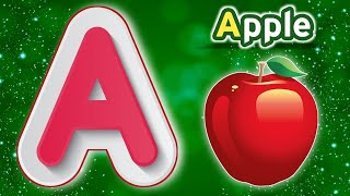 ABC Kids Song  A for Apple  Kiddos Study Zone Phonics Song ABC lyrics song Tiny Tots abcdsong [upl. by Lindsay]