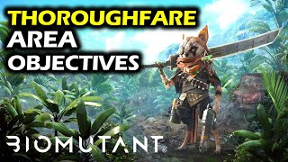 Thoroughfare Superb Loot  Area Objectives  Biomutant Collectibles Guide amp Walkthrough [upl. by Nissensohn]