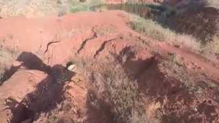 Bauxite quarry in Otranto  Puglia  Aerial view [upl. by Rosner]