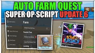 King Legacy Script New Update 6 Auto Farm Quest  Mobile amp Pc 2024 [upl. by Rosalee]