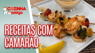 2 receitas FÁCEIS com camarão  Giuliana Giunti  Cozinha Amiga 210119 [upl. by Ahsanat]