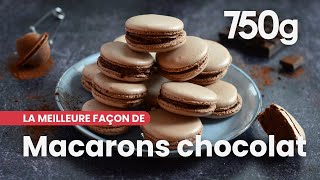 La meilleure façon de Réussir ses macarons au chocolat  750g [upl. by Reiniar]