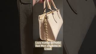 Louis Vuitton OnTheGo East West monogram empreinte in Cream [upl. by Oemor738]