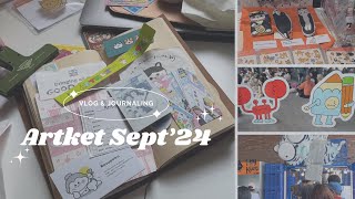 Travelers Notebook Journal with me  weekend vlog  Artket Brickhall Fatmawati [upl. by Sweet]