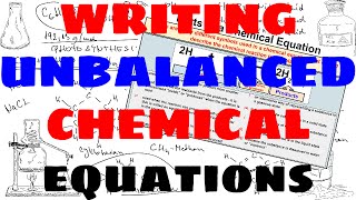 How to Write Unbalanced Chemical Equations [upl. by Cristi]