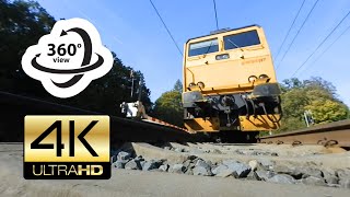 360° camera under train 4K [upl. by Jean]