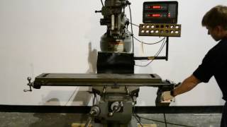 Bridgeport Series I 9quot x 48quot Variable Speed Milling Machine w AcuRite DRO [upl. by Frohman326]