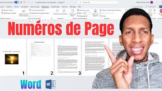 Comment mettre les numéros de pages sur Word  Numérotation de pages Word [upl. by Anirroc]