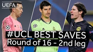 MARCHESÍN COURTOIS HITZ UCL BEST SAVES Round of 16  2nd leg [upl. by Weinshienk]