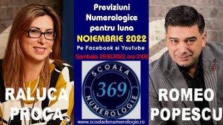 Previziuni Numerologice pentru luna Noiembrie 2022 29102022 [upl. by Enymzaj]