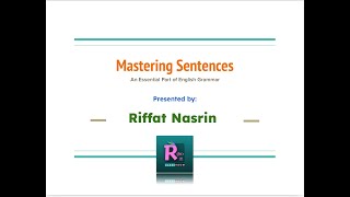 Mastering sentences  Subject Object Types of Sentences  English Grammar I Riffats Classroom [upl. by Lipson]