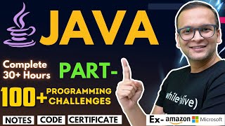 🚀🔥 JAVA Complete Course Part1 2024  100 Programming Challenges [upl. by Dnomad]