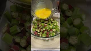 How To Make Fried Okra In 23 Seconds gardening gardeningtips [upl. by Eciral720]